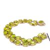 Image 4 : 45ct PERIDOT 14K Yellow Gold 25gm Bracelet
