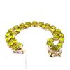 Image 5 : 45ct PERIDOT 14K Yellow Gold 25gm Bracelet