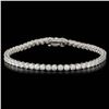 Image 1 : 18k White Gold 6.55ct Diamond Bracelet