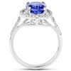 Image 2 : 3.19ct Tanzanite 14K White Gold Ring