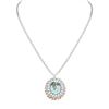 Image 2 : 16.82ct Aquamarine & diamond Necklace/pendant