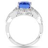 Image 2 : 2.92ct Tanzanite 14K White Gold Ring