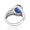 Image 2 : 5.1ct Ceylon Blue Sapphire 14K White Gold Ring