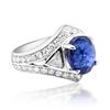 Image 3 : 5.1ct Ceylon Blue Sapphire 14K White Gold Ring