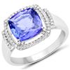 Image 1 : 3ct Tanzanite 14K White Gold Ring