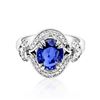 Image 1 : 1.91ct Natural Ceylon Blue Sapphire 14K White Gold Ring