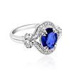Image 3 : 1.91ct Natural Ceylon Blue Sapphire 14K White Gold Ring