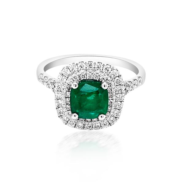 1.18ct Natural Emerald 14K Yellow Gold 4.5gm Ring