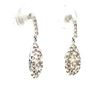 Image 2 : Champagne Diamond Cluster Teardrop Earrings