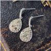 Image 3 : Champagne Diamond Cluster Teardrop Earrings