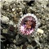 Image 5 : Paradisial Pink Tourmaline and Diamond Halo Ring