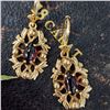 Image 4 : Vintage CARLA Dangling Rhodolite Earrings