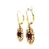 Image 7 : Vintage CARLA Dangling Rhodolite Earrings
