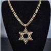 Image 1 : Star of David on Curb-Link Chain