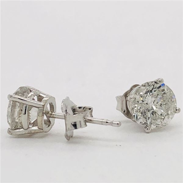 Diamond Solitaire Stud Earrings