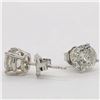 Image 1 : Diamond Solitaire Stud Earrings