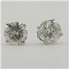 Image 2 : Diamond Solitaire Stud Earrings