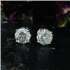 Image 4 : Diamond Solitaire Stud Earrings