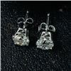 Image 5 : Diamond Solitaire Stud Earrings