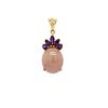 Image 1 : Rose Quartz and Amethyst Pineapple Pendant