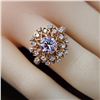 Image 7 : GIA Fancy Color Diamond Ring & Diamond Halo Splash
