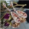 Image 5 : Exciting & Fun Dangling Morganite and Diamond Earrings
