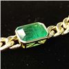 Image 6 : Elegant Emerald in Curb-Link Chain Necklace