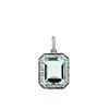 Image 1 : Shimmering Aquamarine and Diamond Pendant