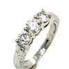 Image 1 : Romantic and Elegant Three Diamond Band