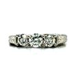 Image 2 : Romantic and Elegant Three Diamond Band
