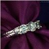 Image 8 : Romantic and Elegant Three Diamond Band