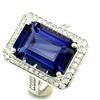 Image 2 : Iolite and Diamond Ring Classic Look Trending Gem