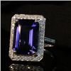 Image 5 : Iolite and Diamond Ring Classic Look Trending Gem