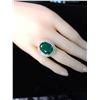 Image 6 : Maximalist Emerald and Double Diamond Halo Ring