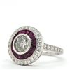 Image 2 : Circle of Love Diamond & Ruby Ring 1.19 CT Center