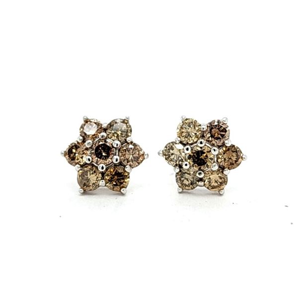 Champagne Diamond Fluerette Earrings