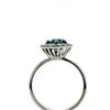 Image 3 : 2 CT Blue Salt & Pepper Diamond Ring with Halo