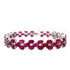 Image 2 : Staggering Ruby Three Row Bracelet