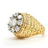 Image 1 : 1.02CT Diamond in a Vintage-Inspired Halo Ring GIA