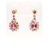 Image 1 : Pink Tourmaline Dangling Earrings