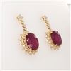 Image 3 : Flirtatious Ruby and Diamond Dangle Earrings