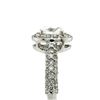 Image 8 : Oval Diamond Ring with Diamond Halo and Shoulders
