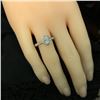 Image 9 : Oval Diamond Ring with Diamond Halo and Shoulders