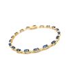 Image 2 : Blue Sapphire and Diamond Eternity Bracelet