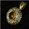 Image 5 : Checkerboard-Facet Citrine & Diamond Star Pendant