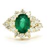 Image 1 : Stunning Emerald and Diamond Ring