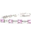 Image 5 : Perfectly Pink Sapphire and Diamond Eternity Bracelet