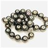 Image 2 : Dark Gray Tahitian Pearl Strand GIA