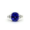 Image 1 : Beautiful Tanzanite and Diamond Right-Hand Ring