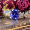 Image 3 : Beautiful Tanzanite and Diamond Right-Hand Ring